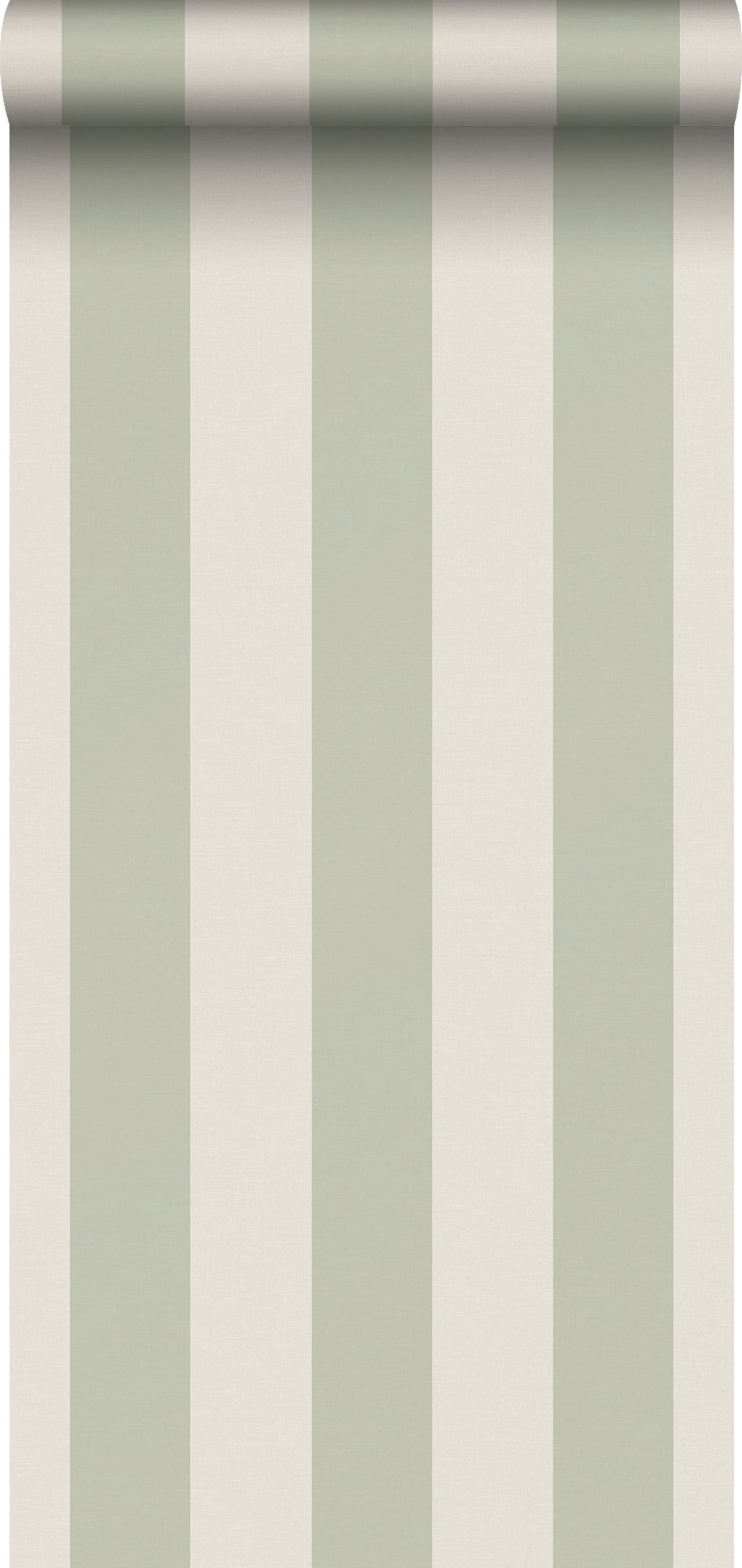 Papier Peint intissé à rayures vert et beige - 53 cm x 10.05 m - Sanders & Sanders