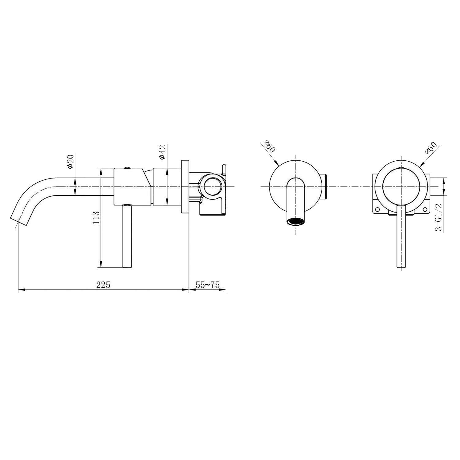 Grifo de lavabo monomando - 3