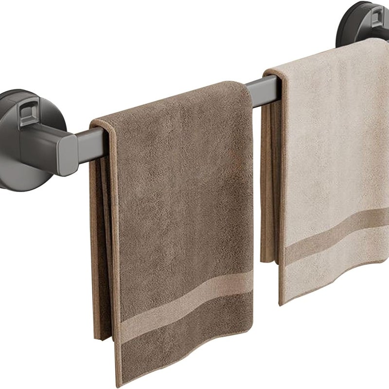 Wieszak na ręczniki z przyssawką, ścienny, do łazienki i kuchni, szary, 40 cm