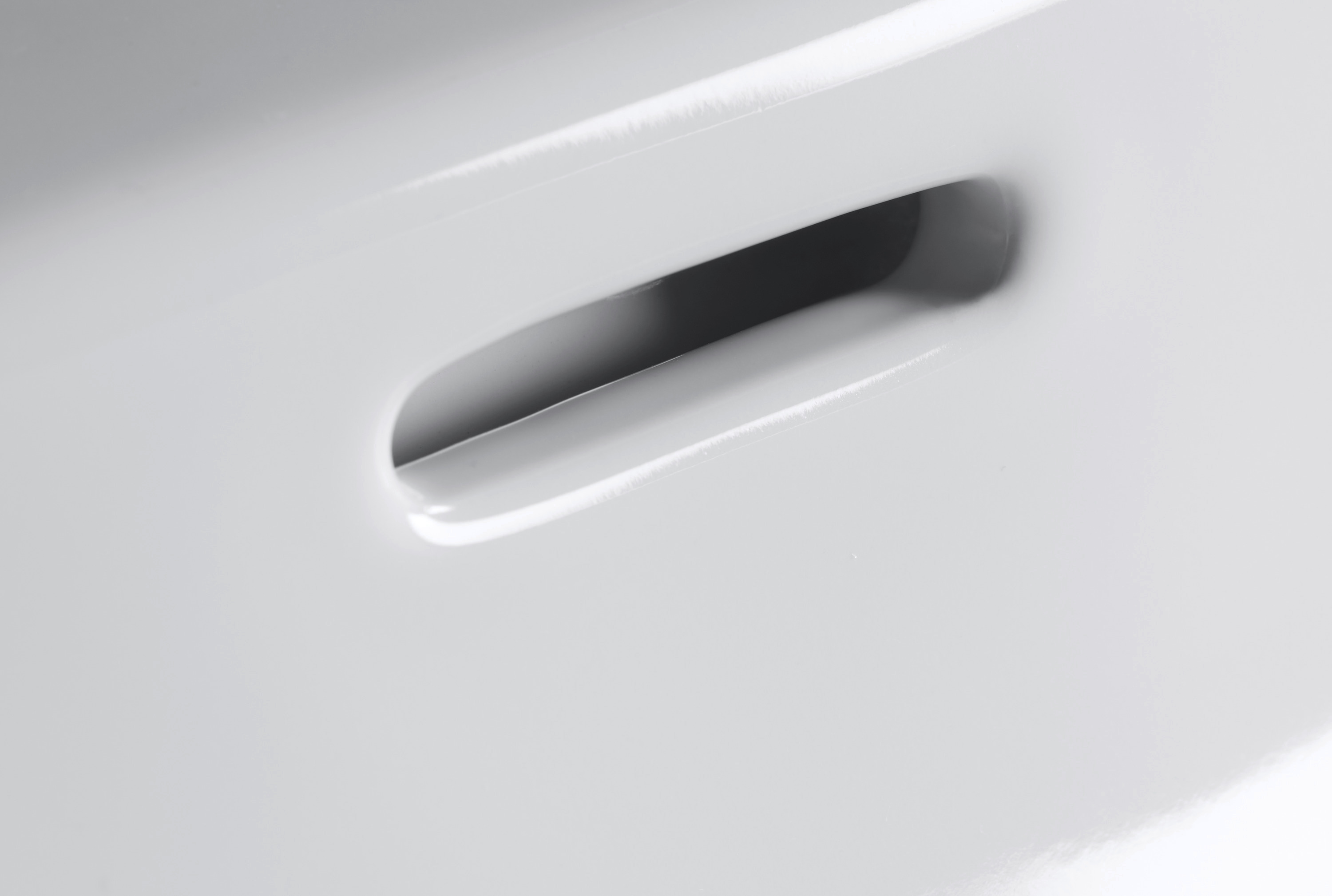 Duravit Lave-mains Viu 234463, 630 mm, avec trop-plein, avec table de robinetterie, 1 trou de robinet, 2344630000, Farbe: Blanc - 9