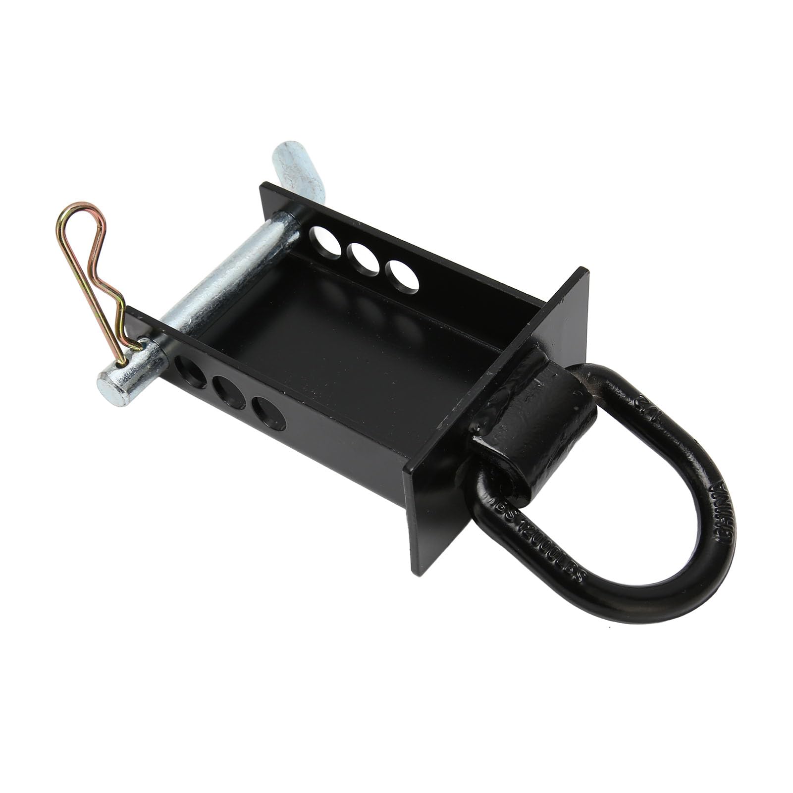 Juego De 6 Anillas De Amarre En D Para Coche - Hierro Negro, Orificio 7mm | Ganchos De Anclaje Multiusos Para Correas, Cuerdas Y Carga