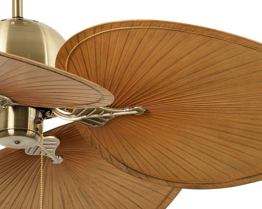 Ventilateur de plafond tropical marron clair 130 Cm FARO CUBA 33352B - 7