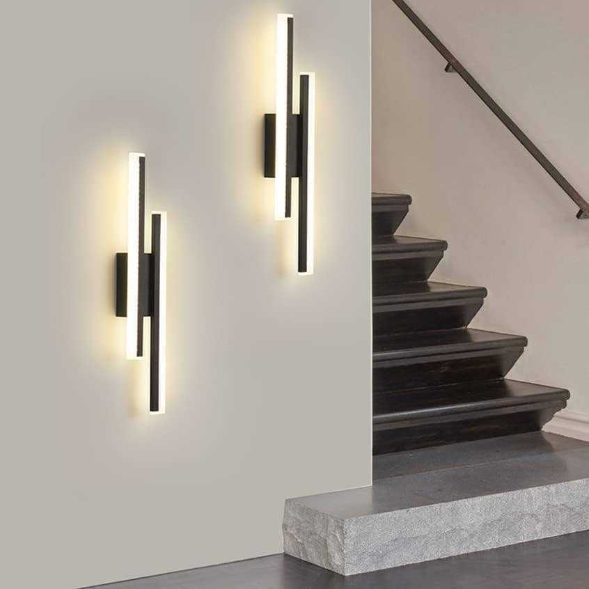 GOECO Applique Murale Intérieure LED,Style minimaliste,16W Lampe Murale Moderne 3000K Lumière Chaude,Acrylique pour Chambre,Salon et Couloir - 7