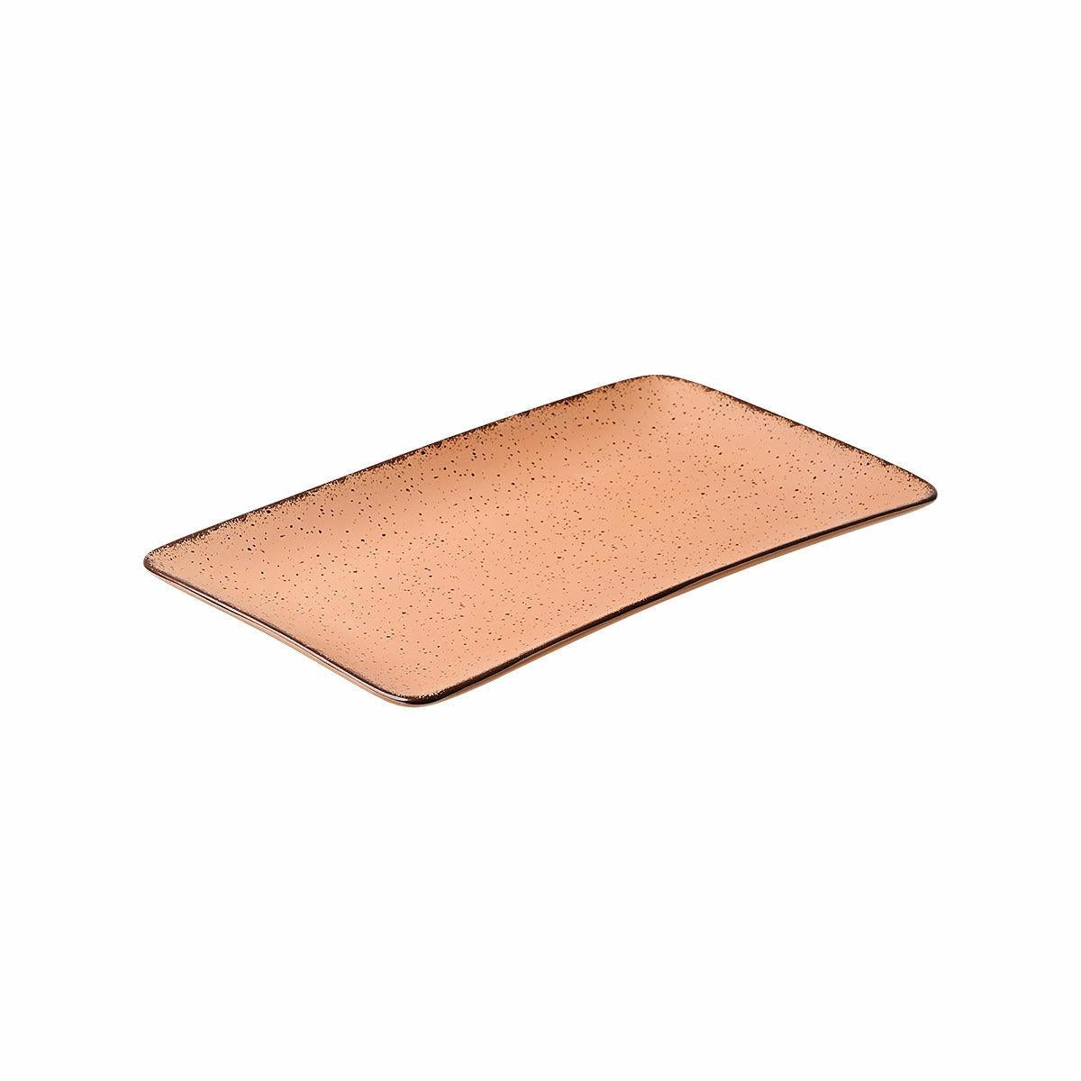 Talerz do serwowania 27x16 cm Terra salmon Estia porcelanowy pomarańczowy 1 szt.