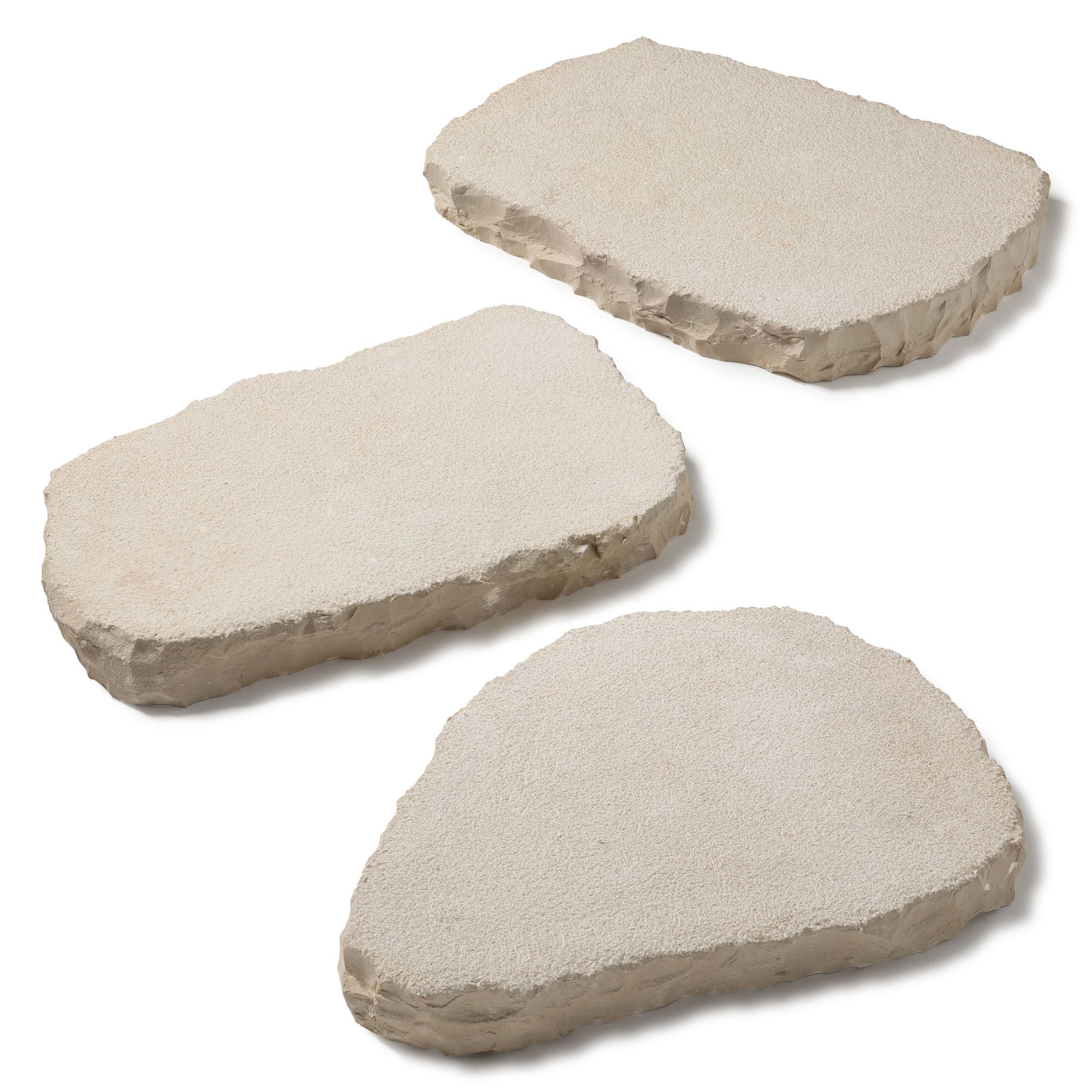 Pas japonais Irrégulier Pierre de Bourgogne Pierre de Molay Beige 35-55x6 cm (à l'unité) - RO'MA NATURE - 2