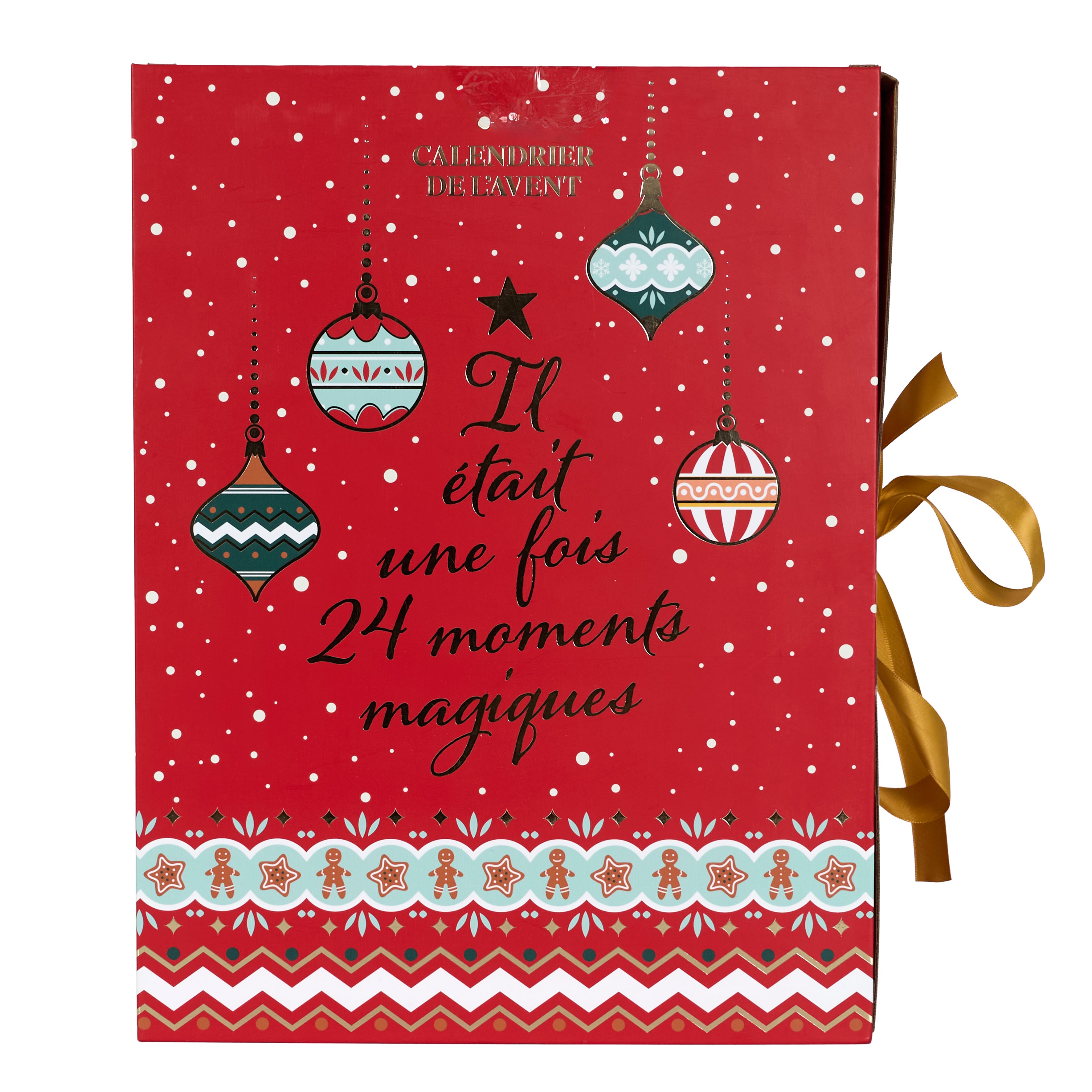 Calendrier De L'avent - Home Deco Factory - Noël Tradi - Bougies - Surprises - Rouge - 4