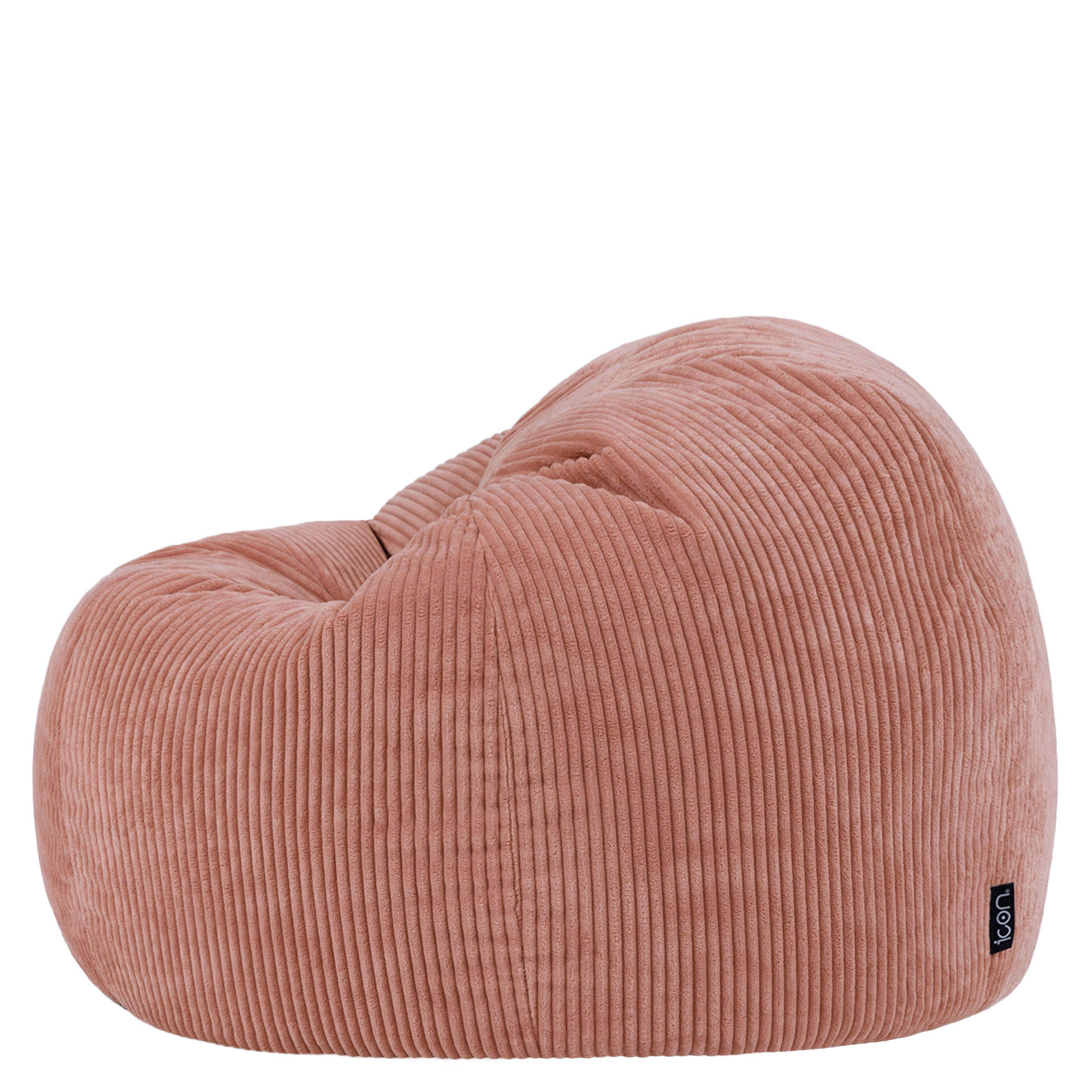 Pouf Icon in velluto a coste rosa, soggiorno, camera da letto, 85x85 cm, Made in Germany, Oeko-Tex® - 5