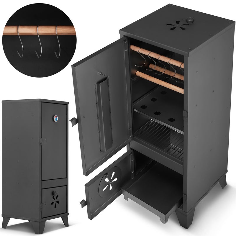 Wędzarnia ogrodowa STALOWA wędzarka spawana HIGHER 2w1 GRILL i WĘDZENIE