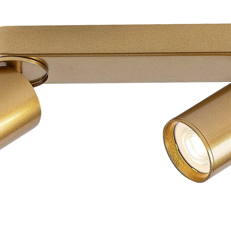 Reflektor sufitowy spot natynkowy Mirina listwa złoty 2xGU10x5W wym: 13 x 26 x 5,5 cm metal Rabalux