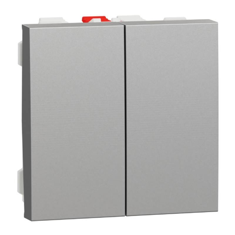 Va-et-vient Unica Lot De 2 Bornes De Voiture 10 A Graphite - Connexion Rapide