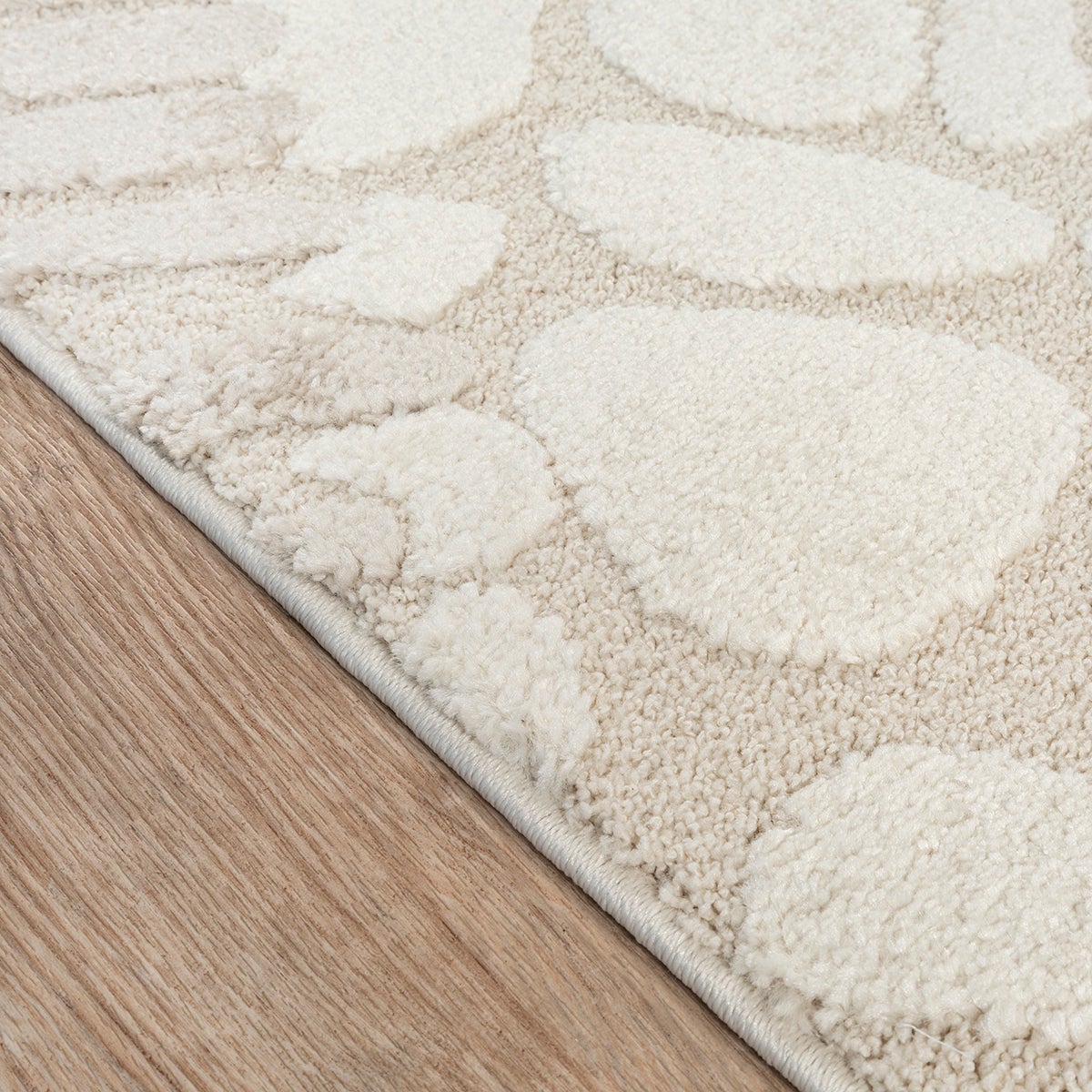 the carpet Jungle Kids tapis pour chambre d'enfant, tapis pour enfant, effet 3D, facile d'entretien, résistant, Crème, 200 x 290 cm - 5