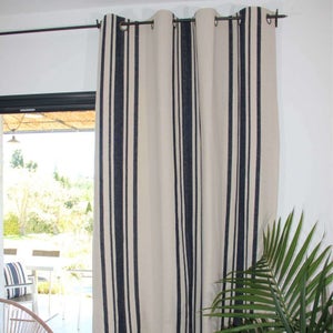 Rideaux Salon Occultants - 100 * 102cm, Couleur de Couture Bleu Rideaux