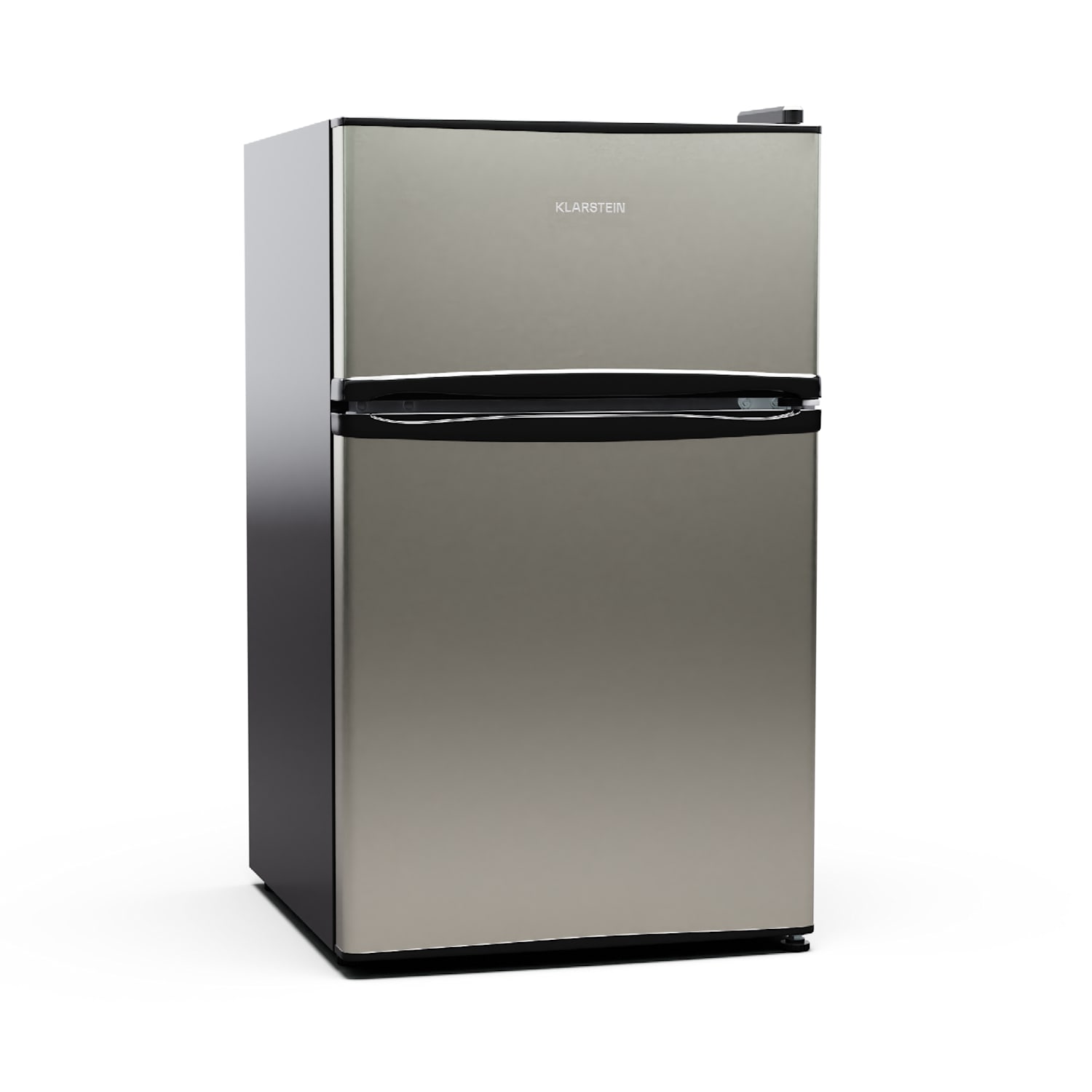 Klarstein Big Daddy Cool Refrigerador Con Congelador 61/25 Litros 2 Niveles Acero Inoxidable Plata Acero Inoxidable, Leroy Merlin