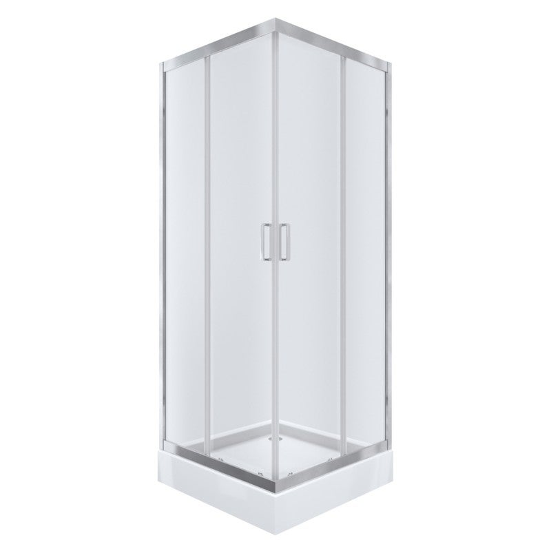 Kabina prysznicowa NAMELESS Durasan 80x80 chrom kwadratowa z brodzikiem 1szt.