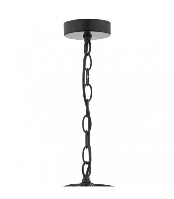 Suspension Phoenix noir mat et cuivre poli 3 ampoules - 4