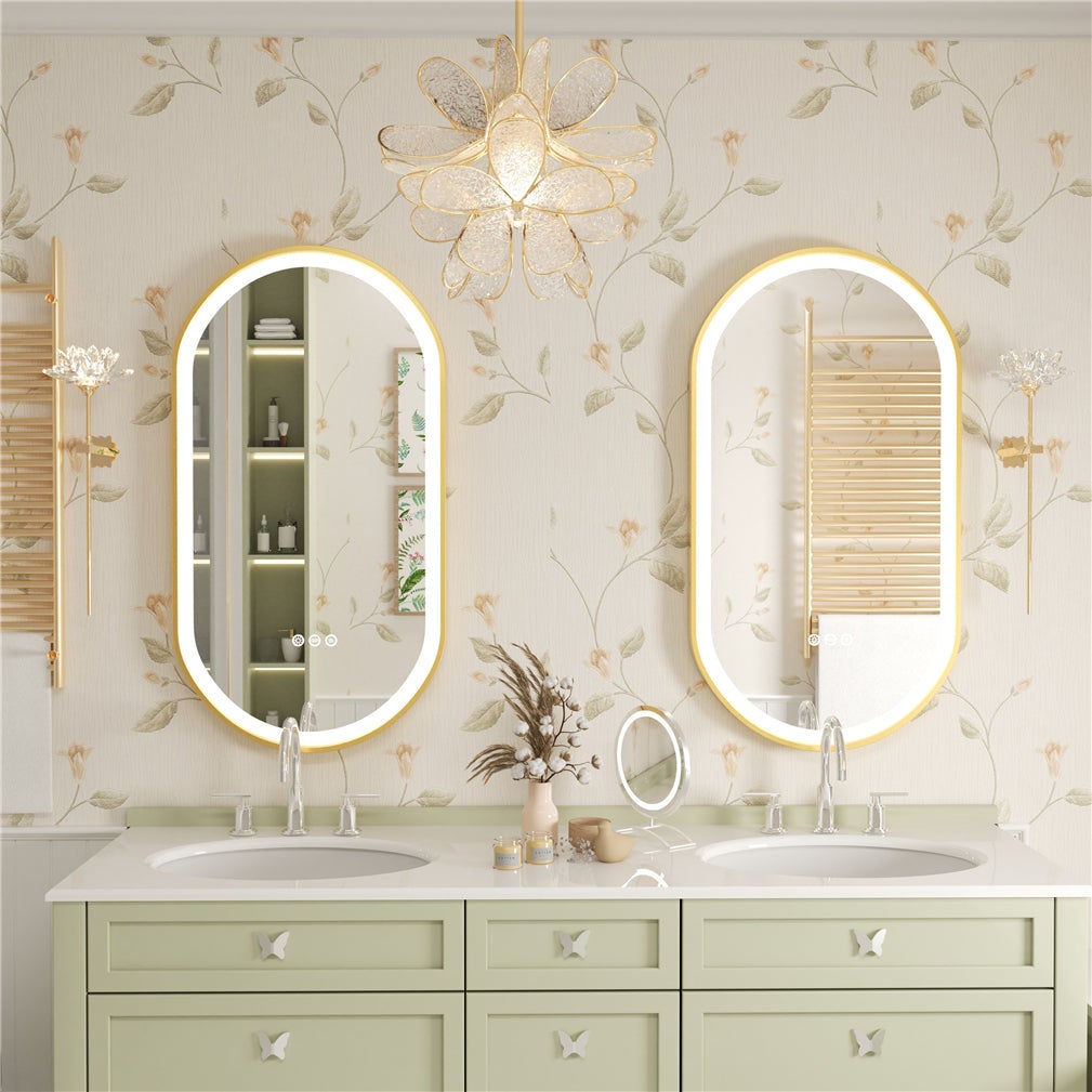 Miroir Salle de Bain LED 100x50cm Miroir Lumineux Anti Buée 3 Couleurs Réglables+Mémoire+Tactile - 2