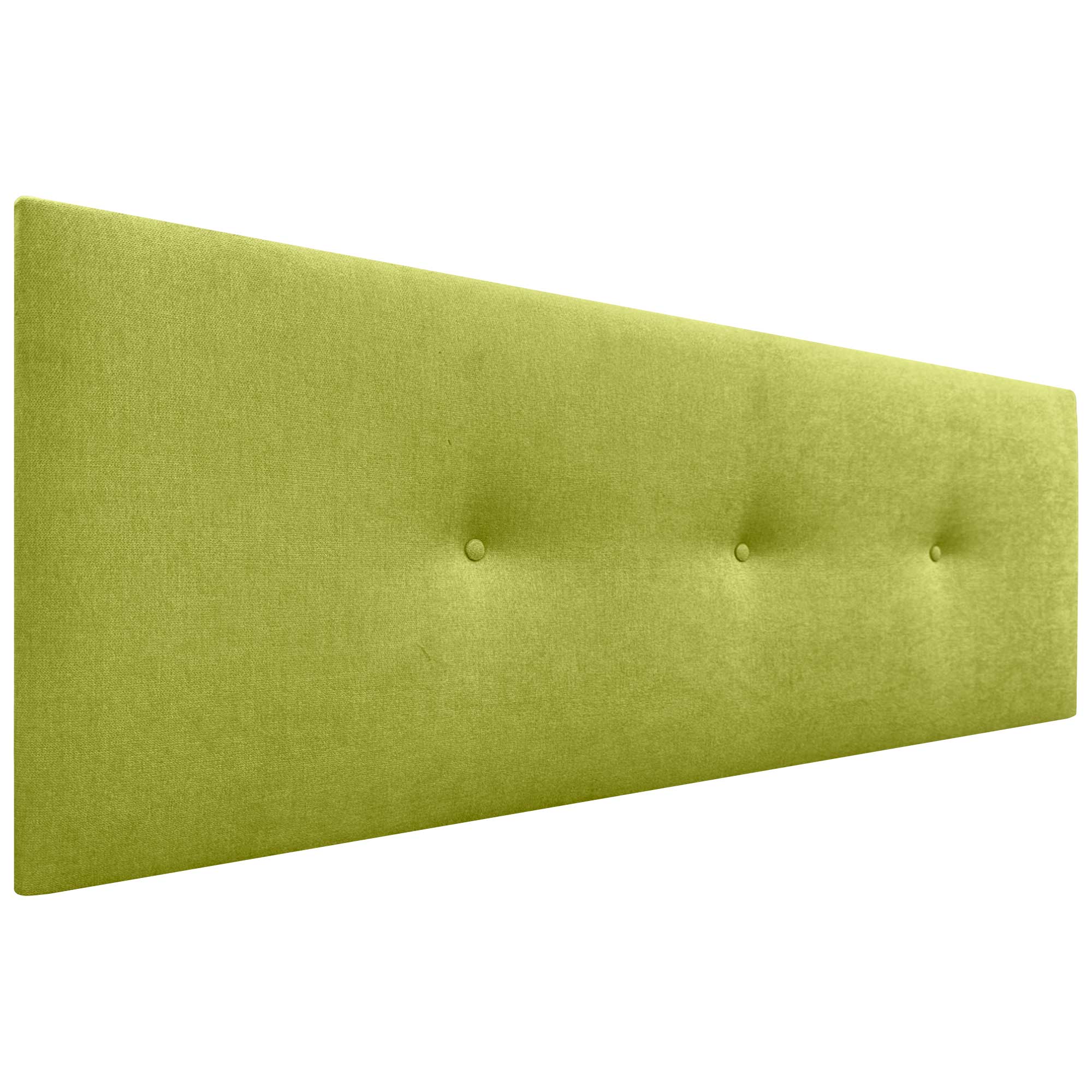 Dhome cabecero de tela acualine liso con botones tapizado de alta gama cabezal lujo cama dormitorio moderno acolchado (tela pistacho, 145cm)