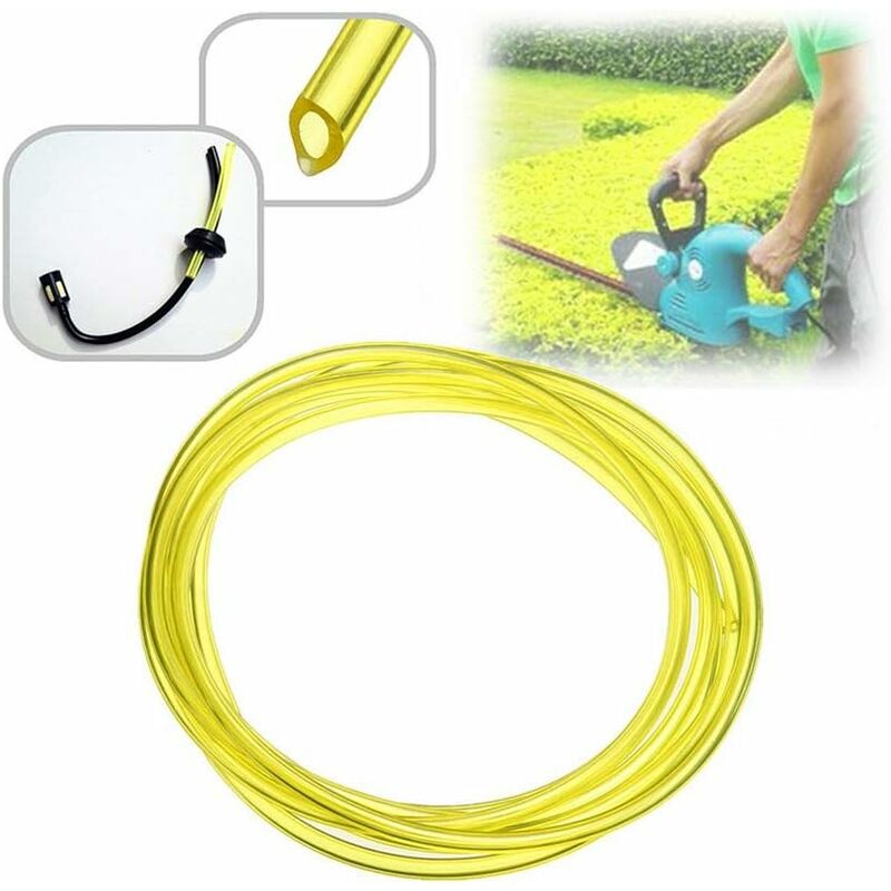 4 Lot de Tuyau Durite d'Essence, 4 Tailles Tuyau Carburant 3x6mm/3x5mm, 2.5x5mm/2x3.5mm (1,5 Mètres Chacun) pour Souffleur Tronçonneuse - 4