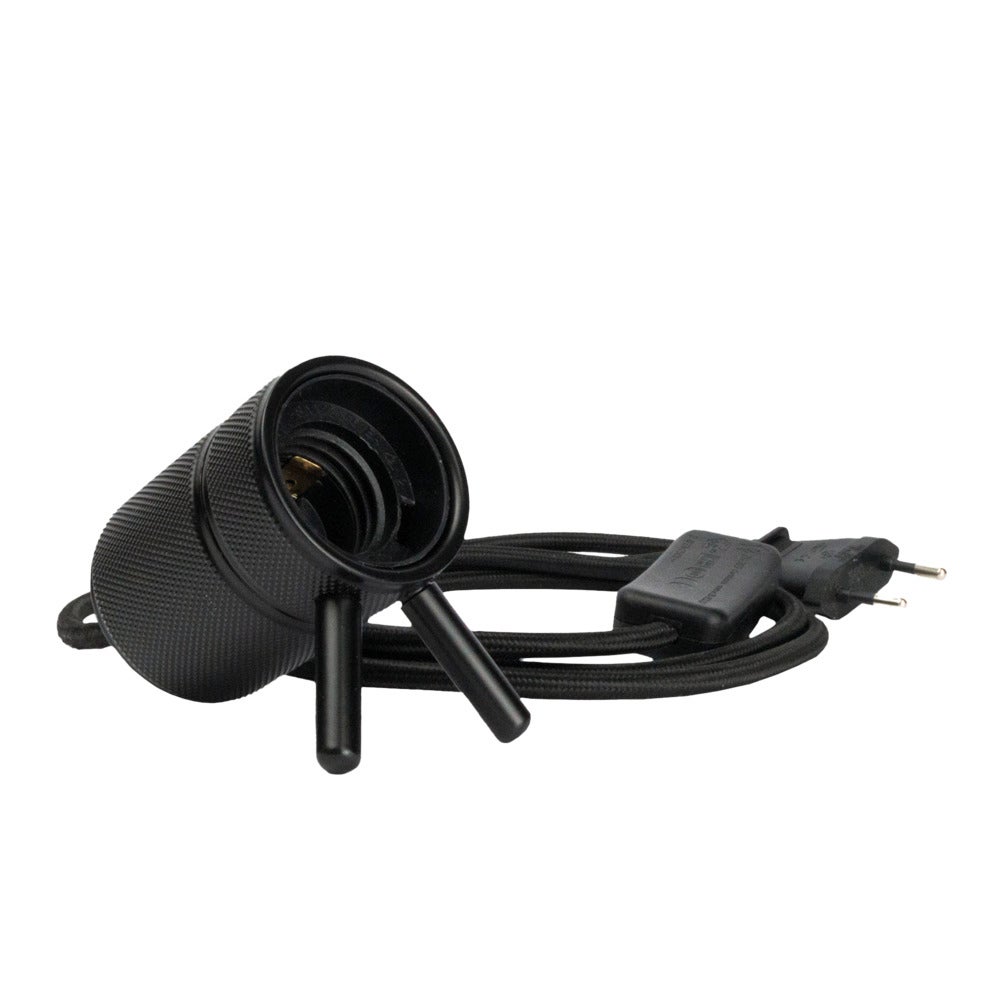 Téléphone Fixe Rétro GPO Audrey Noir - Bouton-poussoir, Design Années 60, Compatible Réseaux Modernes