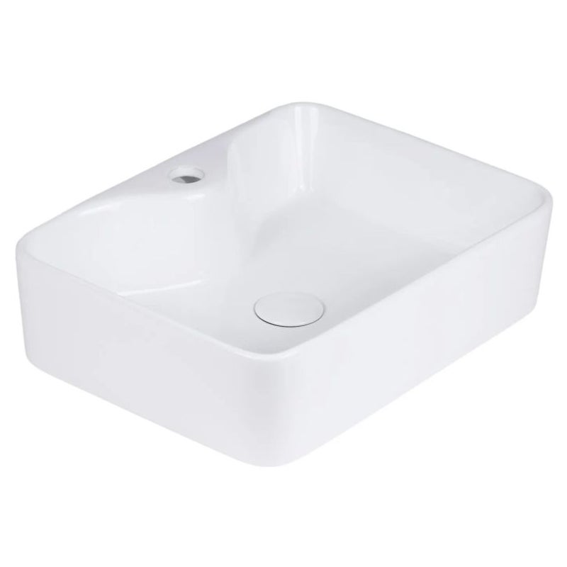 Umywalka nablatowa TORINO 49x38 cm biała bez baterii