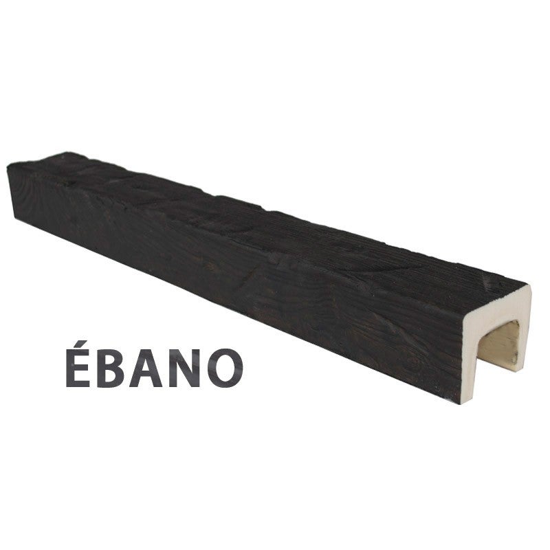Decoracion Poliuretano  Viga De Imitación Madera Color Ébano 7X5x300 Cm Fabricada En Poliuretano , Leroy Merlin