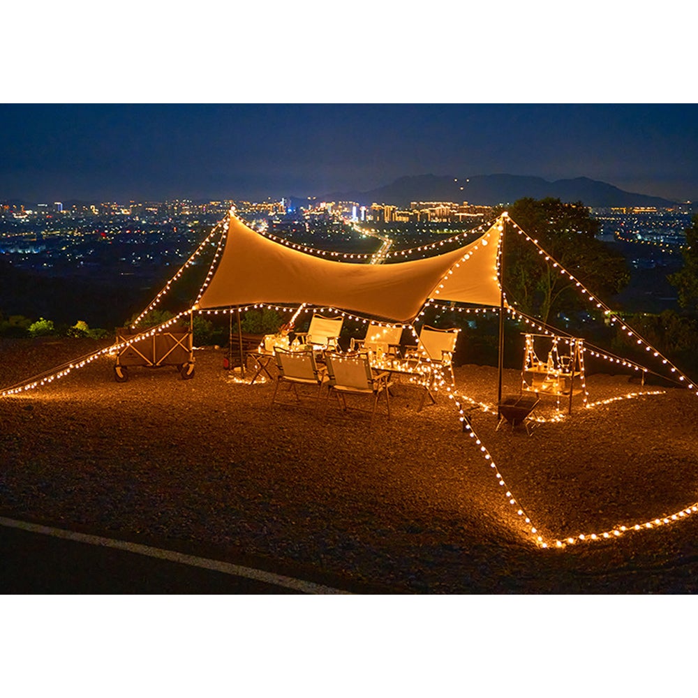 Guirlande lumineuse à piles, 5 m, 50 LED, étanche, idéale pour Noël, une fête, une chambre, un jardin, un mariage ou un anniversaire. - 3