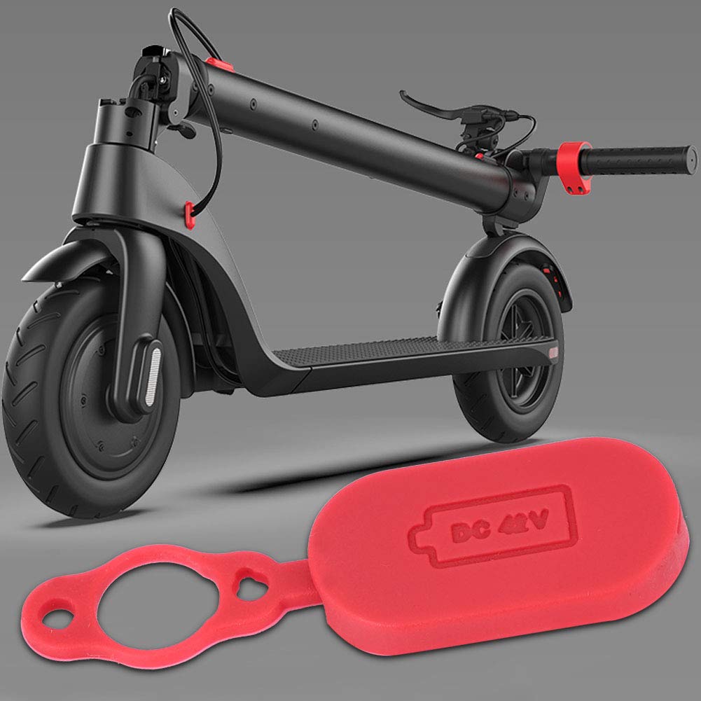 Tampa de porta de interface de carregamento à prova d'água para scooter elétrico tamanho compacto de vedação superior vermelho - 9