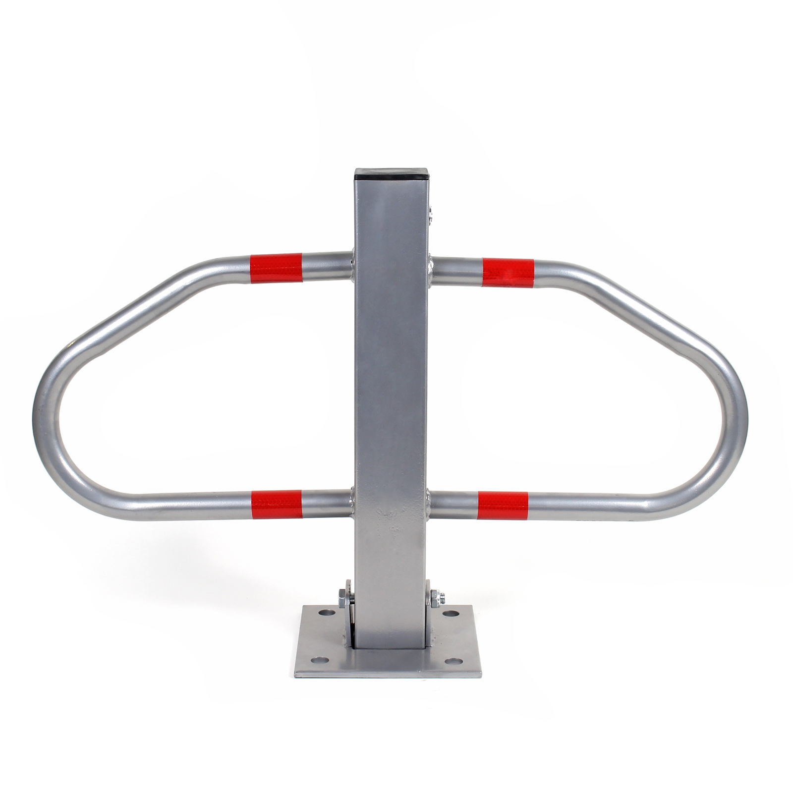 Wiltec Borne de parking rabattable – 700 x 180 x 480 mm – Couleur signalisation – en Acier – avec 3 Clés – Poteau de stationnement, Borne de sécuri... - 3