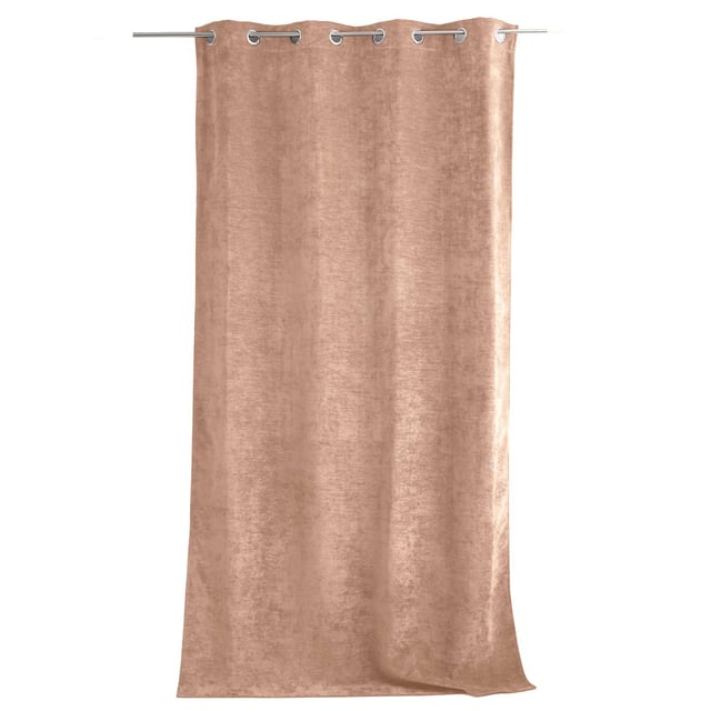 Rideau thermique en velours - 140 x 260 cm - Pêche