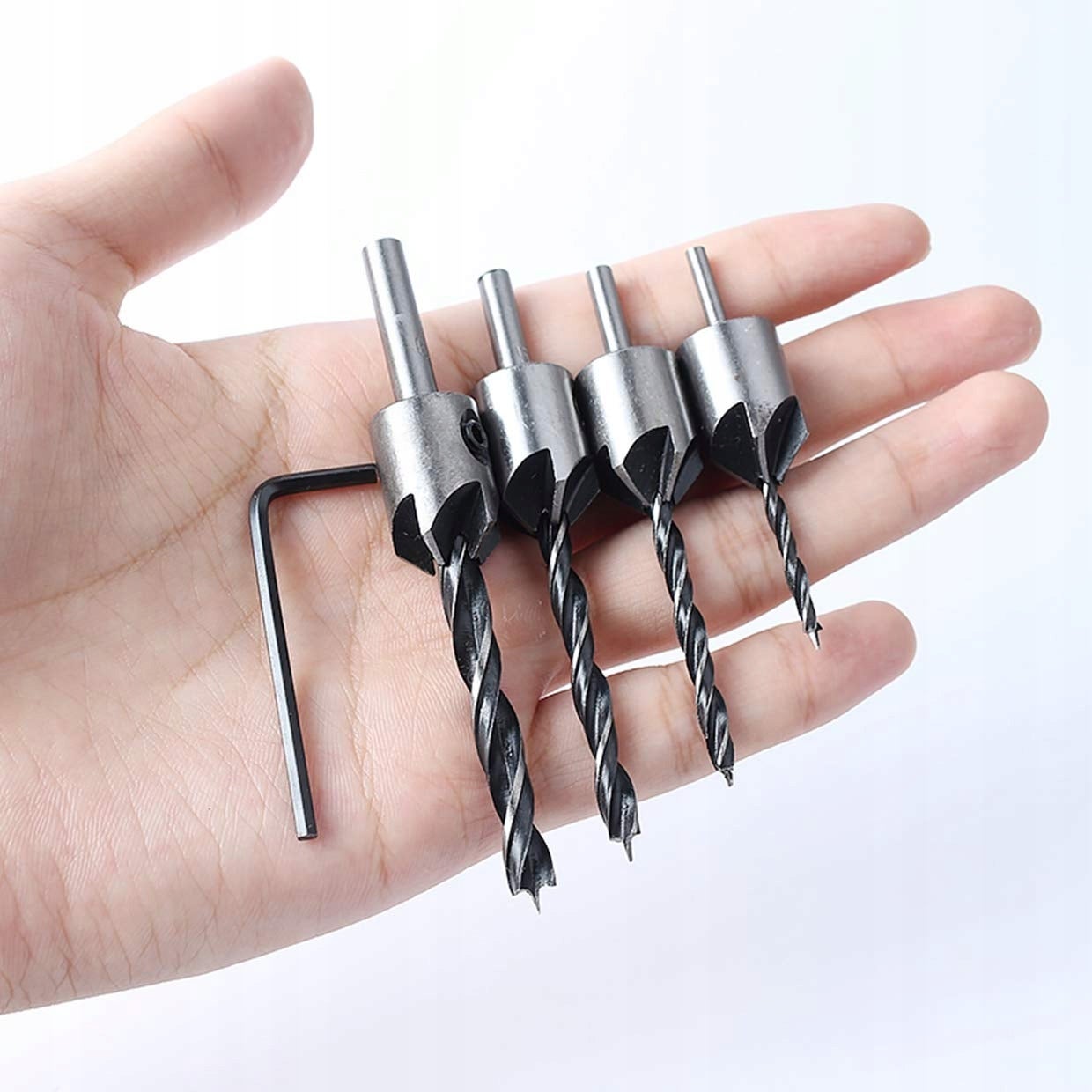 Set Forets Fraiseuses 3–6 mm – Perçage et Fraisage Simultanés | Réglable | Pour Bois et Plastique | 5 Pièces - 3