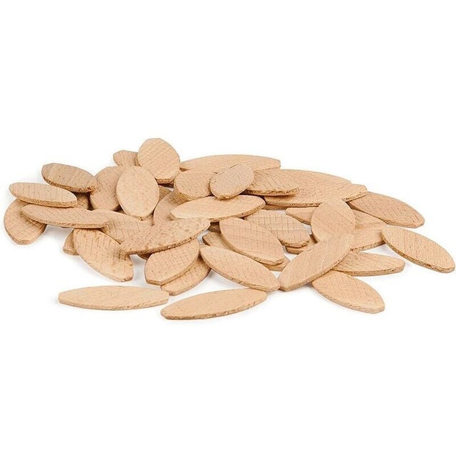 assortiment lamello d’assemblage type 20 , 100 pièces/taille lamelle bois en hêtre massif Idéal pour fraiseuse bois/fraiseuse à lamelles