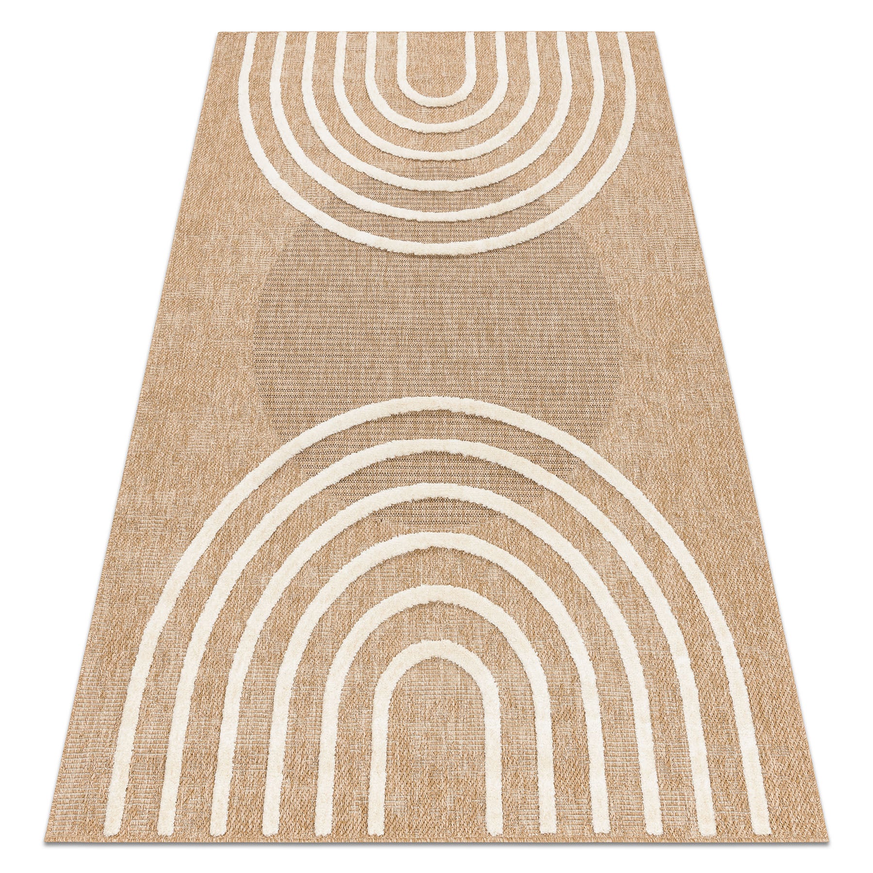 Dywan SPARK 0688A beż / krem - Geometryczny, sizal, strukturalny 80x150 cm