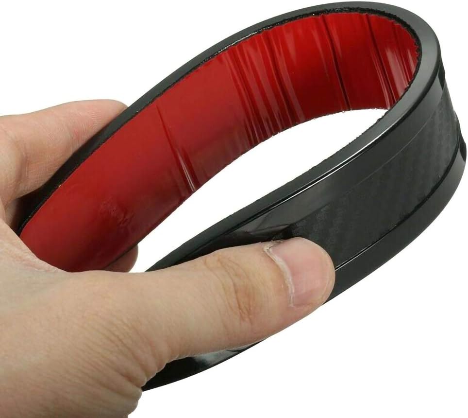 Set di 4 strisce di protezione anti-attrito in gomma universali per paraurti auto - 4