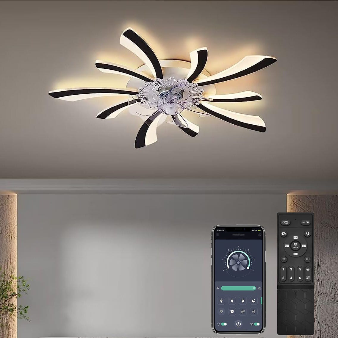 Dal Basso - Ventilatori Da Soffitto Con Lampada Dal Basso - Ventilatori Da Soffitto Con Lampada