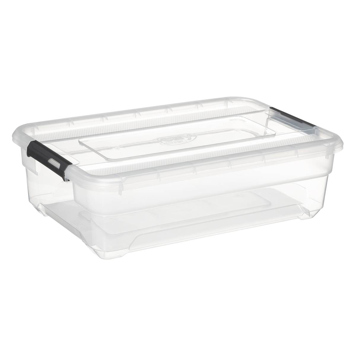 5five - caja de plástico transparente "solutions+" 26,5l | Leroy Merlin