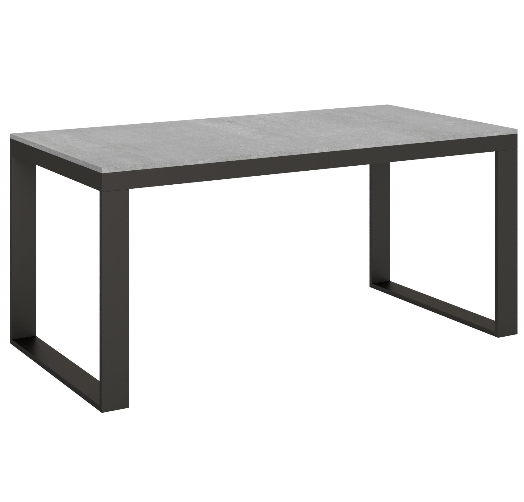 Stół rozkładany 90x180/440 cm Tecno Evolution Cement rama antracyt