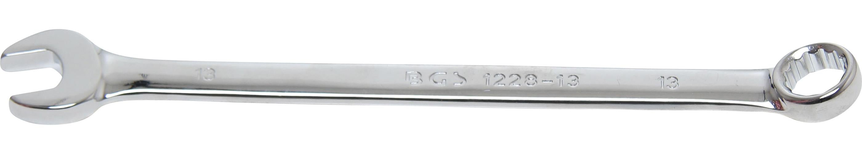 BGS klucz płasko-oczkowy, bardzo długi, SW 13 mm - 1228-13
