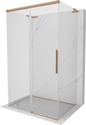 Cabine Douche Idralite Young 130x198 Cm - Porte Coulissante Opaque Alu Et Verre