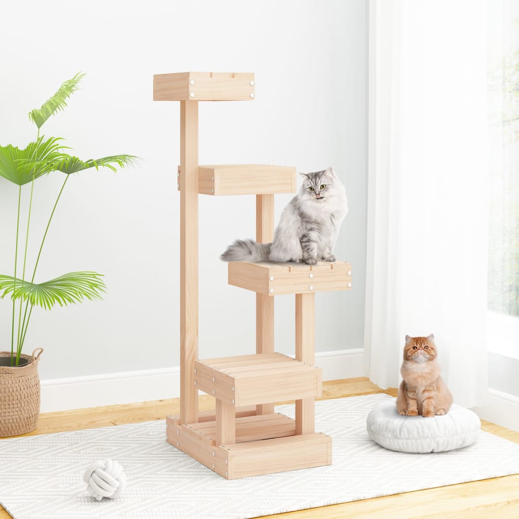 Árbol para gatos Juguetes para gatos madera maciza de pino 45
