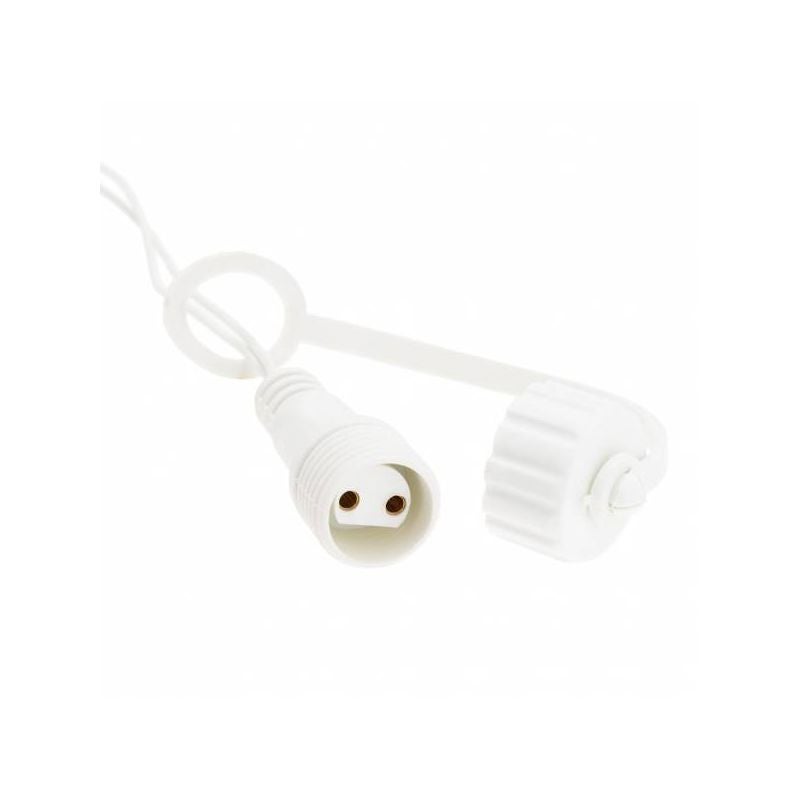 Guirlande stalactite Blanc Chaud 10m 260 LED câble transparent 8 programmes extensible - 5