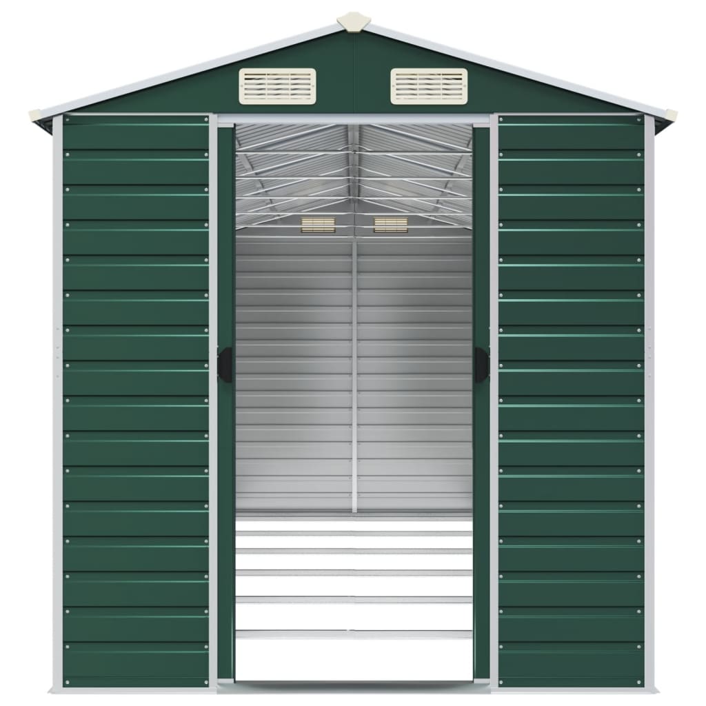Maison Exclusive - Abri de jardin vert 191x555x198 cm acier galvanisé - 5