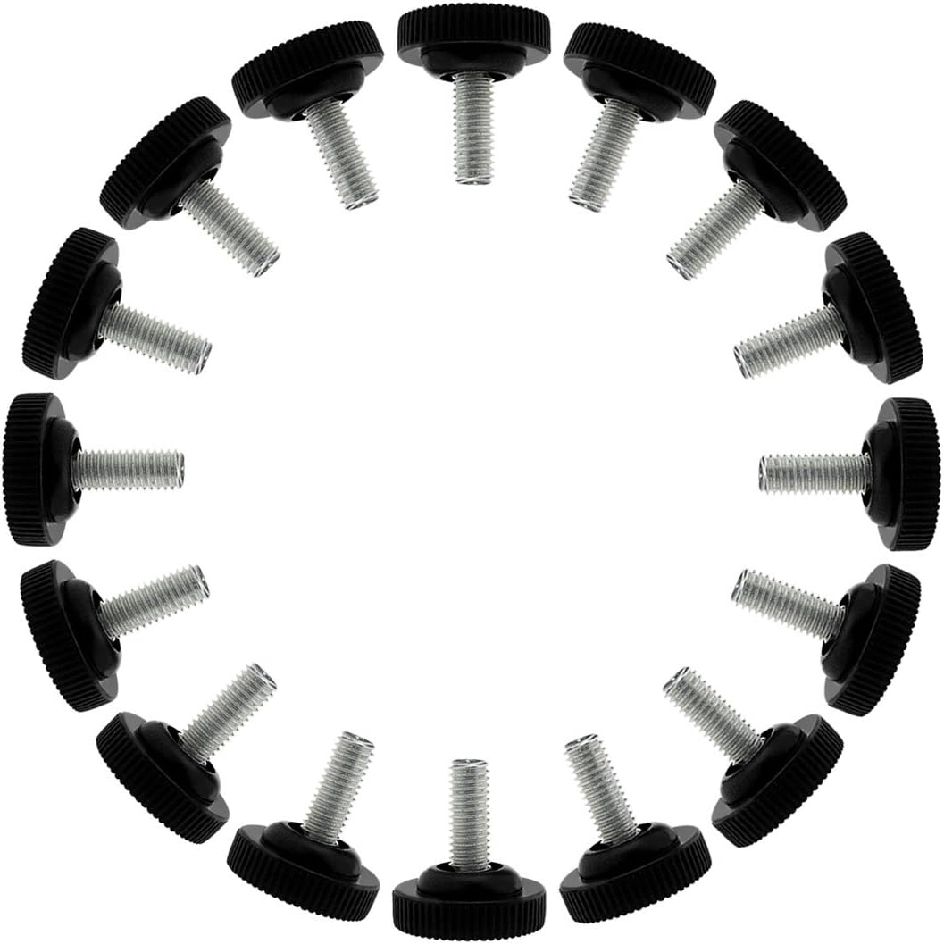 Picioare de nivelare reglabile M8 x 20 x 30 mm, set de 16, cu tampoane. Pentru mese, scaune și mobilier. Protejează podelele și șuruburile 16buc