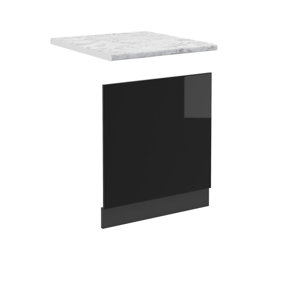 Vicco Panel przedni R-Line, Czarny wysoki połysk, 60 cm , BR Marmur