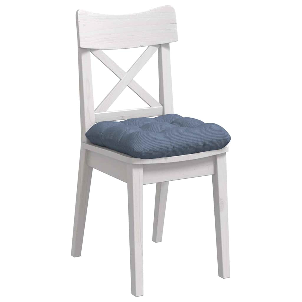 Cojines para asiento 4 pcs Azul 45 x 45 cm Tela de pana vidaXL - 4