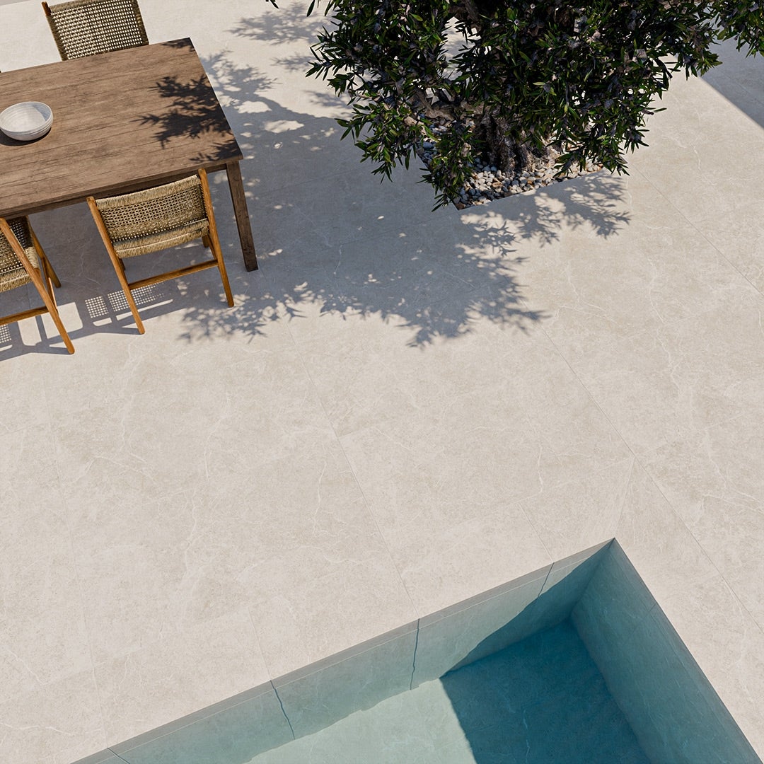 Pietra di Gerusalemme Avorio 20 mm Outdoor - Piastrelle 61x61x2 cm 20 mm - CHS 3001 60x60 GRIP R12 20 mm - 2