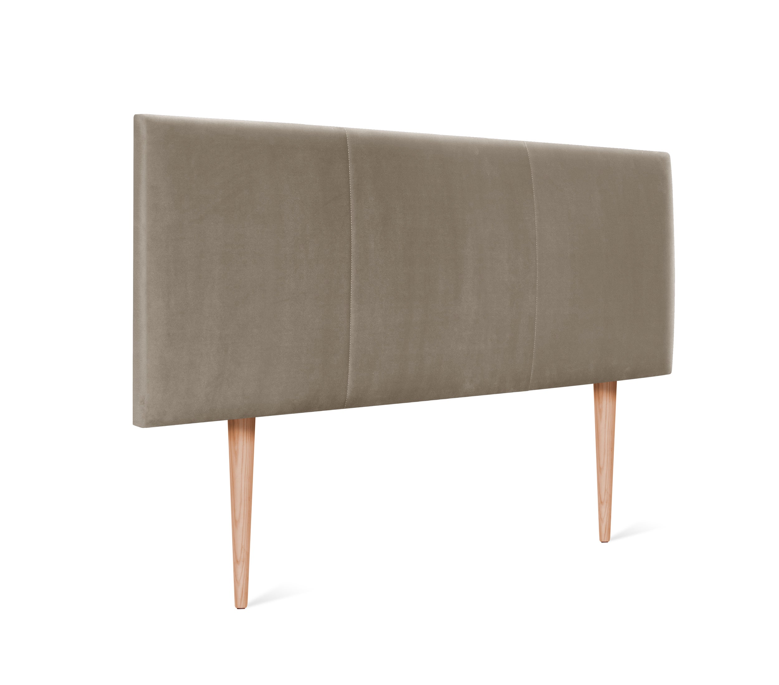 Dhome cabecero terciopelo alta gama modular con patas liso moderno cabezal tapizado cama lujo dormitorio acolchado (terciopelo beige, 95cm)