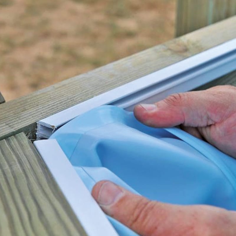 Gre PVC Liner Vermela 672 comprimento 472 largura 146 profundidade UV Resistente a produtos químicos Durável - Azul - 2