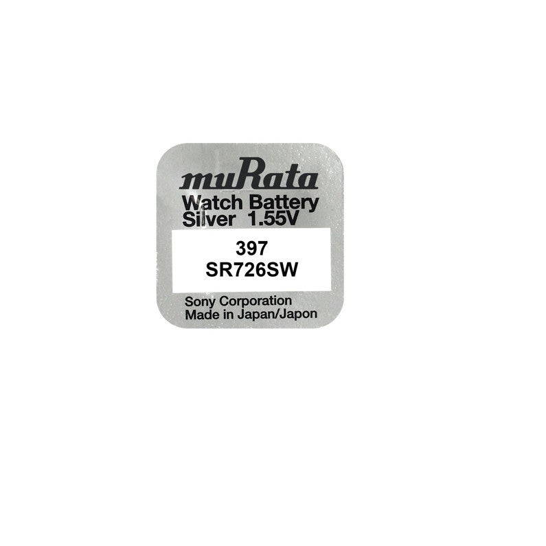 2 Murata (formerly Sony) 397 SR726SW Silver Oxide Watch