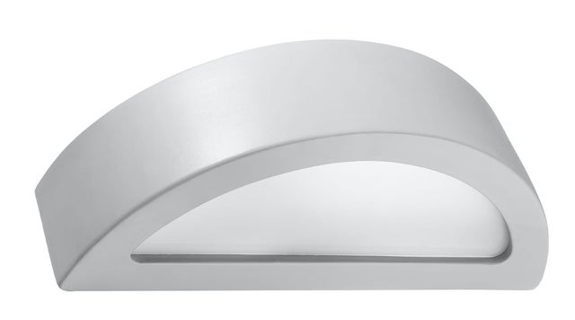 Kinkiet ścienny Atena szaro-biały 1xE27x60W wym: 10 x 38 x 15 cm ceramika / gips IP20 Sollux Lighting