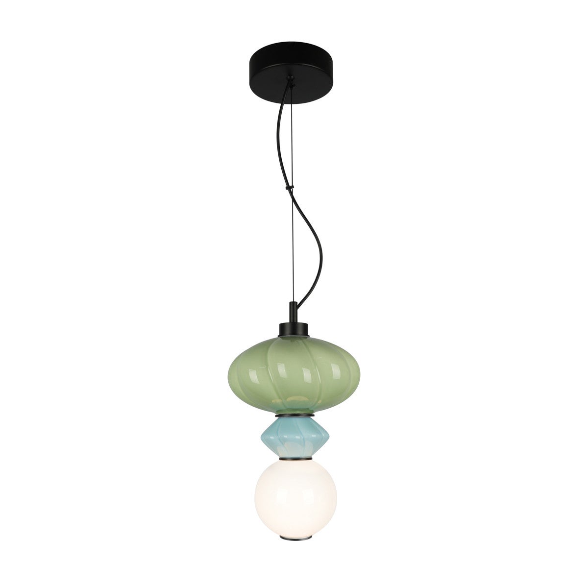 Lampa wisząca TORDI LED 8W Ciepła biel 903lm niebieska wym: 120 x 20 x 20 cm Italux